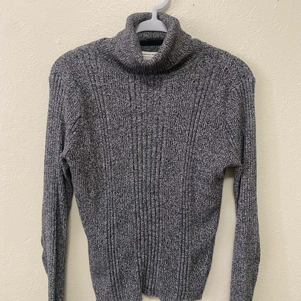 Gray Turtleneck Sweater